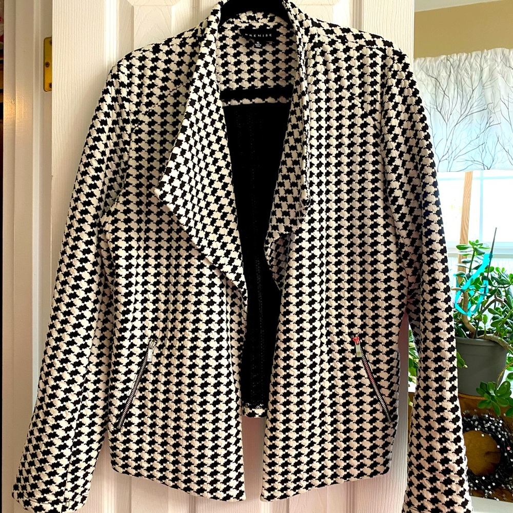 Premise Open front Houndstooth Blazer